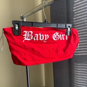 Babygirl Cropped Tube Top